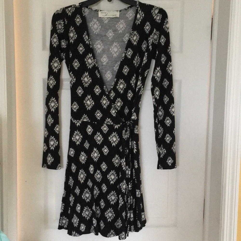 Vintage Havana Black Wrap Dress